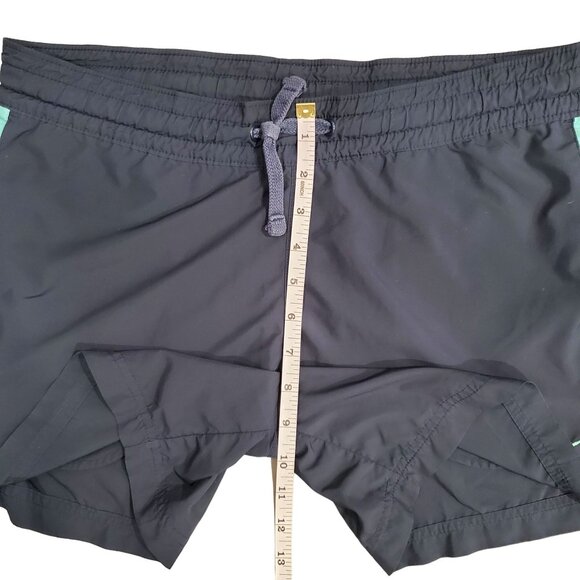 Nike Athletic Shorts Womens Size Medium Navy Blue Drawstring Waist Side Pockets - Picture 7 of 10